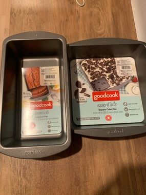 NWT Goodcook Essentials Nonstick Loaf & Square Cake Pans